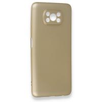 Newface Xiaomi Pocophone X3 Kılıf First Silikon - Gold