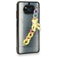 Newface Xiaomi Pocophone X3 Pro Kılıf Ayıcıklı Silikon - Siyah