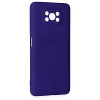 Newface Xiaomi Pocophone X3 Pro Kılıf Nano içi Kadife Silikon - Mor