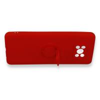 Newface Xiaomi Pocophone X3 Kılıf Viktor Yüzüklü Silikon - Kırmızı