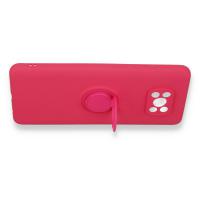 Newface Xiaomi Pocophone X3 Kılıf Viktor Yüzüklü Silikon - Pembe