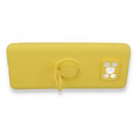 Newface Xiaomi Pocophone X3 Kılıf Viktor Yüzüklü Silikon - Sarı