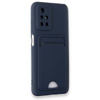 Newface Xiaomi Redmi 10 2022 Kılıf Kelvin Kartvizitli Silikon - Lacivert