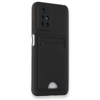 Newface Xiaomi Redmi 10 2022 Kılıf Kelvin Kartvizitli Silikon - Siyah