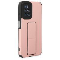 Newface Xiaomi Redmi 10 2022 Kılıf Mega Standlı Silikon - Pudra