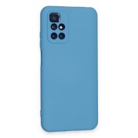 Newface Xiaomi Redmi 10 2022 Kılıf Nano içi Kadife Silikon - Mavi