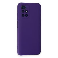 Newface Xiaomi Redmi 10 2022 Kılıf Nano içi Kadife Silikon - Mor