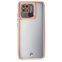Newface Xiaomi Redmi 10C Kılıf Liva Lens Silikon - Rose
