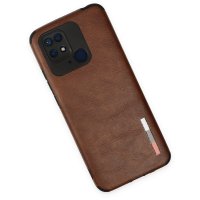 Newface Xiaomi Poco C40 Kılıf Loop Deri Silikon - Kahverengi
