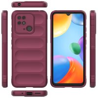 Newface Xiaomi Redmi 10C Kılıf Optimum Silikon - Bordo
