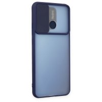 Newface Xiaomi Poco C40 Kılıf Palm Buzlu Kamera Sürgülü Silikon - Lacivert