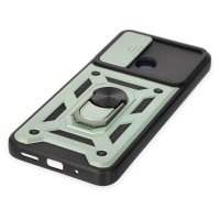 Newface Xiaomi Redmi 10C Kılıf Pars Lens Yüzüklü Silikon - Yeşil