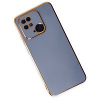 Newface Xiaomi Poco C40 Kılıf Volet Silikon - Mavi