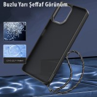 Newface Xiaomi Redmi 12 Kılıf Elegant Kapak - Siyah