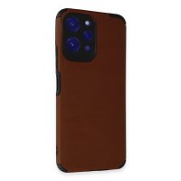 Newface Xiaomi Redmi 12 Kılıf Loop Deri Silikon - Kahverengi