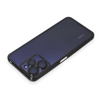 Newface Xiaomi Redmi 12 Kılıf Razer Lensli Silikon - Siyah