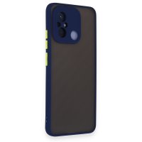 Newface Xiaomi Redmi 12C Kılıf Montreal Silikon Kapak - Lacivert