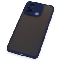 Newface Xiaomi Redmi 12C Kılıf Montreal Silikon Kapak - Lacivert