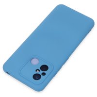 Newface Xiaomi Redmi 12C Kılıf Nano içi Kadife Silikon - Mavi