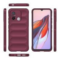 Newface Xiaomi Redmi 12C Kılıf Optimum Silikon - Bordo
