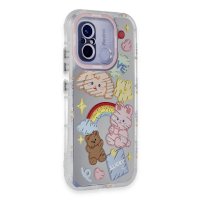 Newface Xiaomi Redmi 12C Kılıf Reflexion Desenli Kapak - Desen 4