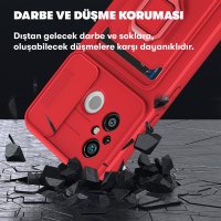 Newface Xiaomi Redmi 12C Kılıf Zuma Kartvizitli Yüzüklü Silikon - Lila