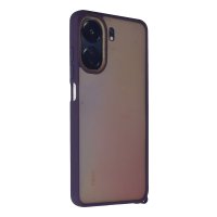 Newface Xiaomi Poco C65 Kılıf Elegant Kapak - Derin Mor