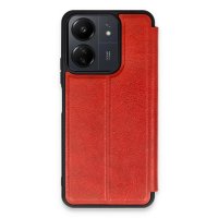 Newface Xiaomi Poco C65 Kılıf Flip Cover - Kırmızı