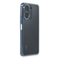 Newface Xiaomi Poco C65 Kılıf Razer Lensli Silikon - Açık Mavi