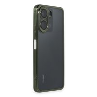 Newface Xiaomi Redmi 13C Kılıf Razer Lensli Silikon - Yeşil