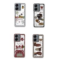 Newface Xiaomi Redmi 13C Kılıf Sweet Desenli Silikon Kapak - Açık Mavi