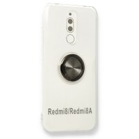 Newface Xiaomi Redmi 8A Kılıf Gros Yüzüklü Silikon - Siyah