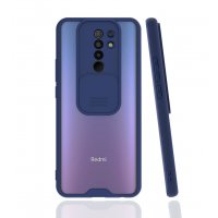 Newface Xiaomi Redmi 9 Kılıf Platin Kamera Koruma Silikon - Lacivert