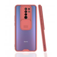 Newface Xiaomi Redmi 9 Kılıf Platin Kamera Koruma Silikon - Pembe