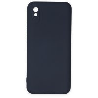 Newface Xiaomi Redmi 9A Kılıf Nano içi Kadife Silikon - Lacivert