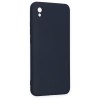 Newface Xiaomi Redmi 9A Kılıf Nano içi Kadife Silikon - Lacivert