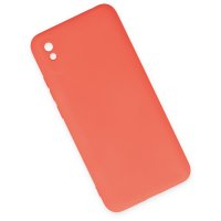 Newface Xiaomi Redmi 9A Kılıf Nano içi Kadife  Silikon - Turuncu