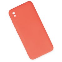 Newface Xiaomi Redmi 9A Kılıf Nano içi Kadife Silikon - Turuncu