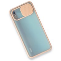 Newface Xiaomi Redmi 9A Kılıf Palm Buzlu Kamera Sürgülü Silikon - Pembe