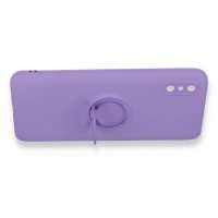 Newface Xiaomi Redmi 9A Kılıf Viktor Yüzüklü Silikon - Mor