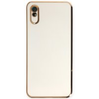 Newface Xiaomi Redmi 9A Kılıf Volet Silikon - Beyaz