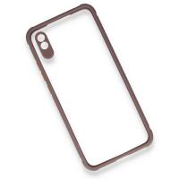 Newface Xiaomi Redmi 9A Kılıf Miami Şeffaf Silikon - Açık Mor