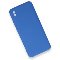 Newface Xiaomi Redmi 9A Kılıf Nano içi Kadife Silikon - Mavi