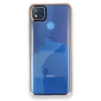 Newface Xiaomi Redmi 9C Kılıf Çiçekli Silikon - Pembe-Mavi