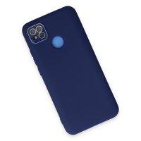 Newface Xiaomi Redmi 9C Kılıf Lansman Glass Kapak - Sky Blue