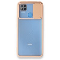 Newface Xiaomi Redmi 9C Kılıf Palm Buzlu Kamera Sürgülü Silikon - Pembe