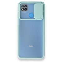 Newface Xiaomi Redmi 9C Kılıf Palm Buzlu Kamera Sürgülü Silikon - Turkuaz