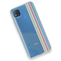 Newface Xiaomi Redmi 9C Kılıf Prime Silikon - Yeşil-Pembe