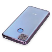 Newface Xiaomi Redmi 9C Kılıf Razer Lensli Silikon - Mor