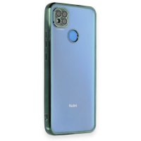 Newface Xiaomi Redmi 9C Kılıf Razer Lensli Silikon - Yeşil